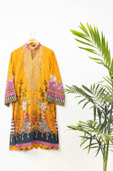 DC-0377 ORANGE EMBROIDERED KURTA